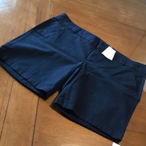 J crew stretch navy shorts